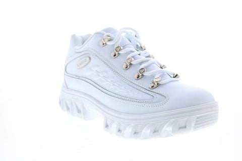 Lugz Dot.Com 2.0 MDOT2L-100 Mens White Leather Lifestyle Sneakers Shoes