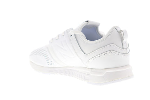 New Balance 247V1 MRL247LW Mens White Wide Leather Low Top Sneakers Shoes