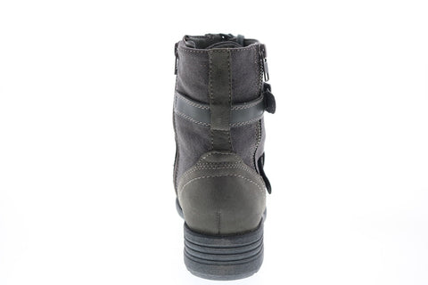 Earth Origins Perrie Womens Gray Leather Zipper Ankle & Booties Boots