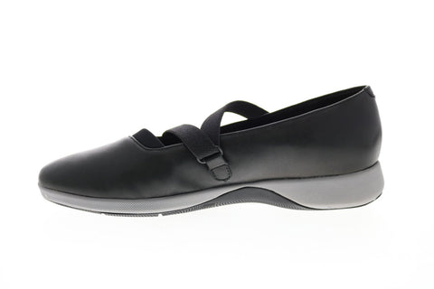 Sava Haely Leather S1880-001 Womens Black Canvas Mary Jane Flats Shoes