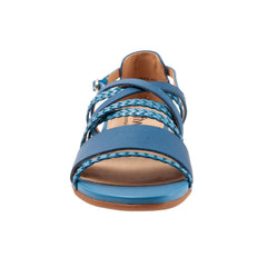 Softwalk Tula S2009 462 Womens Blue Extra Wide Leather Strap