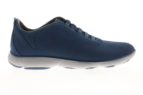 Geox U Nebula U62D7F00011C4005 Mens Blue Suede Lace Up Low Top Sneakers Shoes
