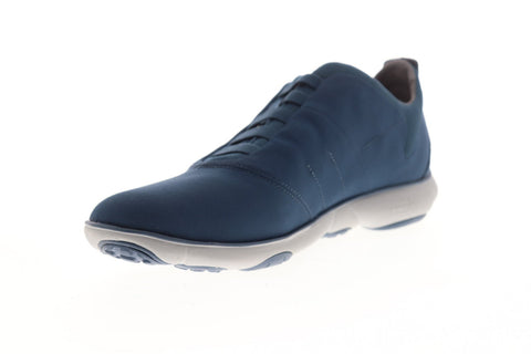 Geox U Nebula U62D7F00011C4005 Mens Blue Suede Lace Up Low Top Sneakers Shoes