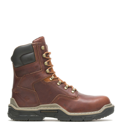 Wolverine Raider DuraShocks CarbonMax 8" W211103 Mens Brown Wide Work Boots