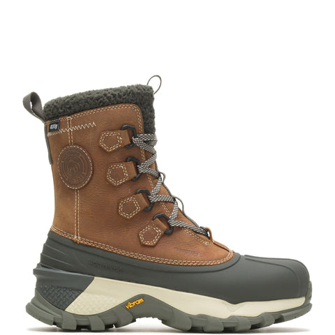 Wolverine Elite Glacier Surge Arctic WP Insulated Winter Mens Brown Boots