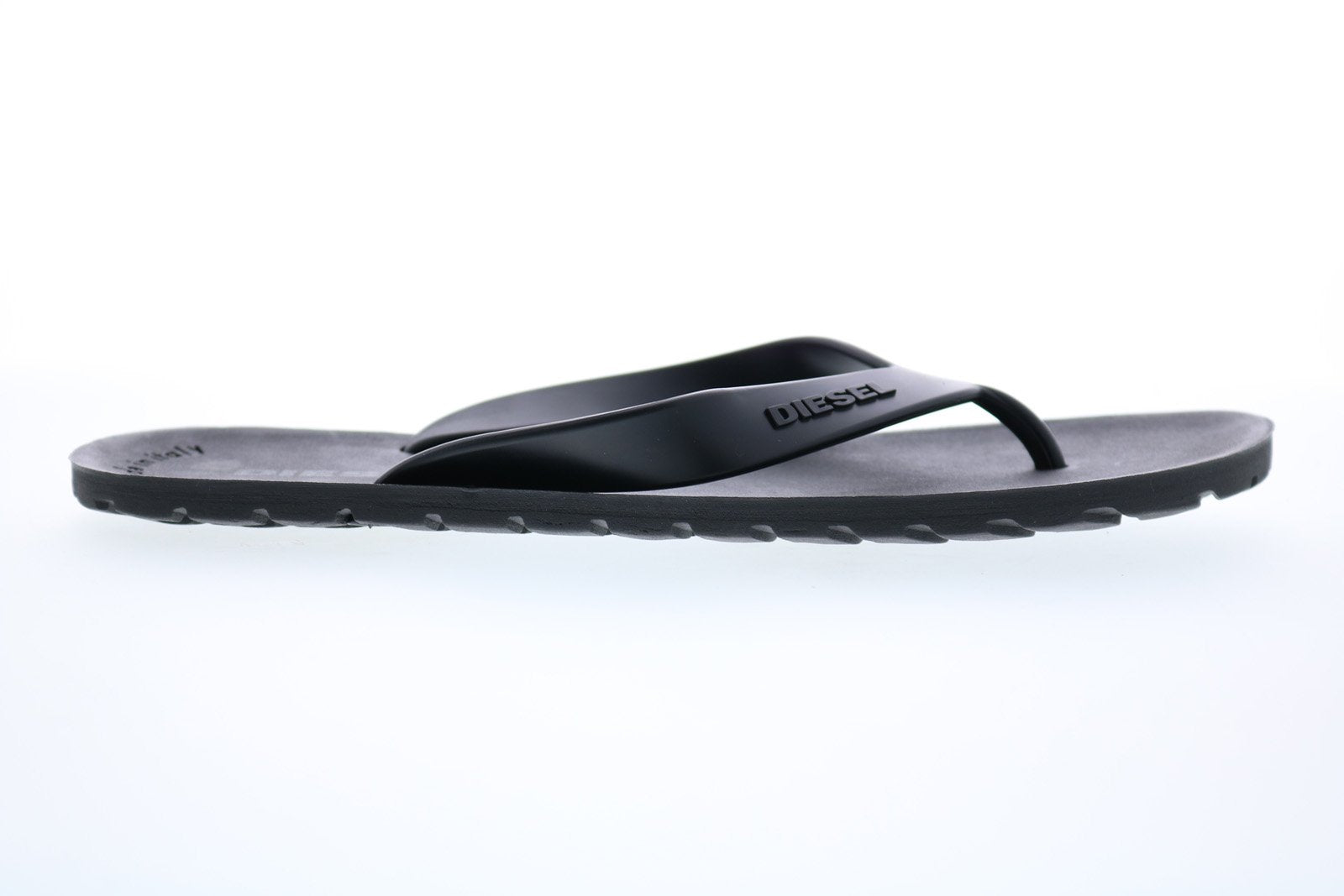 Diesel Plaja Splish Mens Black Slip On Flip Flops Sandals Shoes