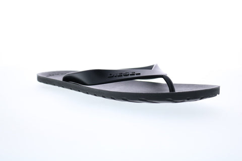 Diesel Plaja Splish Mens Black Slip On Flip Flops Sandals Shoes