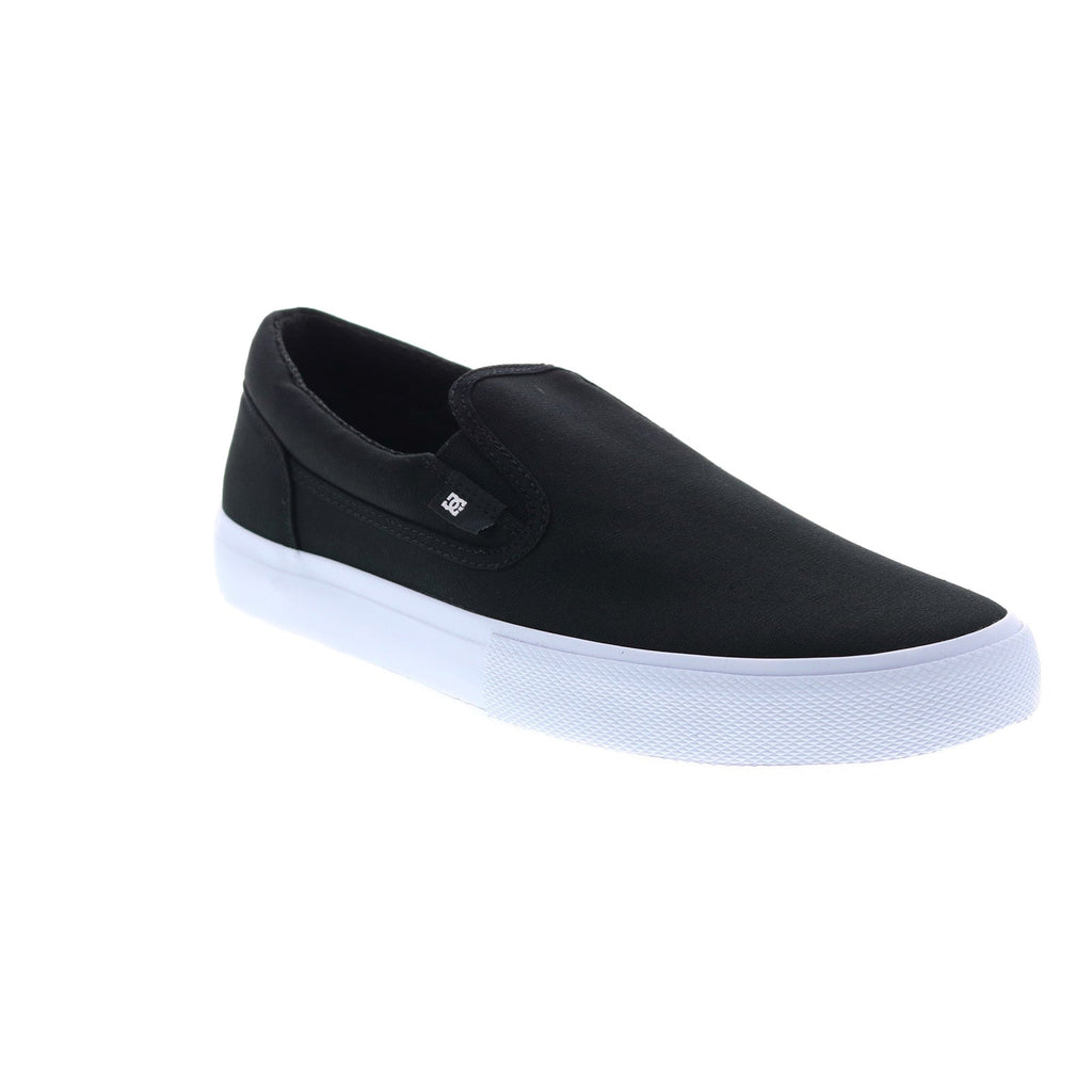 DC Manual Slip On ADYS300645-BKW Mens Black Skate Inspired Sneakers ...