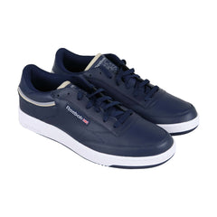 Reebok Club C 85 MU CN3762 Mens Blue Leather Casual Sneakers - Ruze Shoes