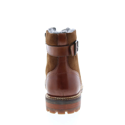 Crevo Silverton CV1923-225 Mens Brown Leather Zipper Casual Dress Boots