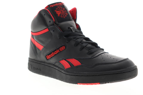 Reebok BB 4600 EH3332 Mens Black Leather High Top Basketball Sneakers Shoes