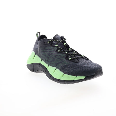 Reebok Zig Kinetica II G58281 Mens Black Canvas Athletic Running Shoes