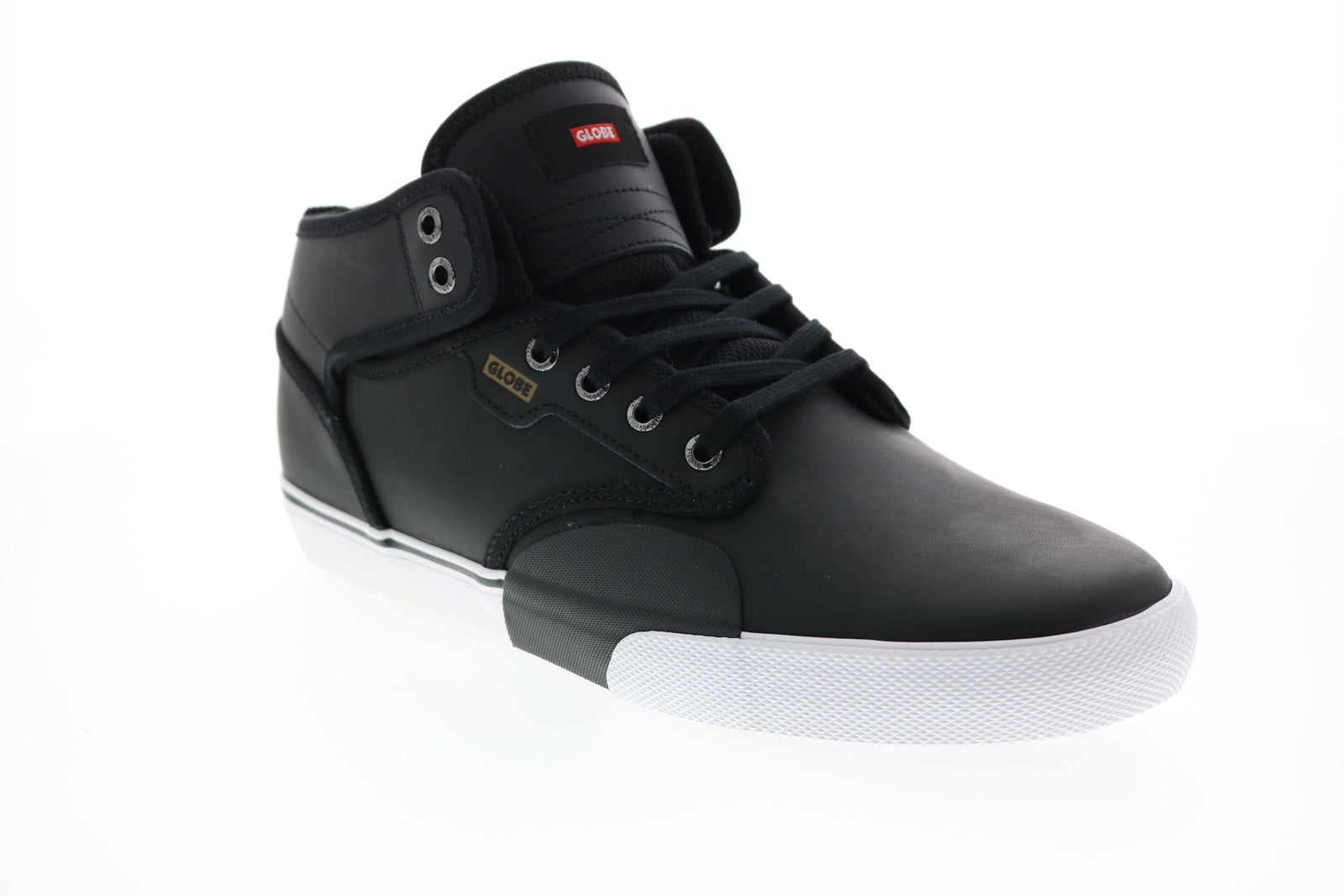 Globe Mid Black Leather Lace Up Skate Inspired Sneakers Shoes 10.5 Ruze Shoes