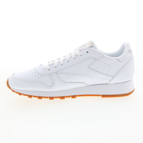 Stressvol spons verwarring Reebok Classic Leather GY0952 Mens White Lace Up Lifestyle Sneakers Sh -  Ruze Shoes
