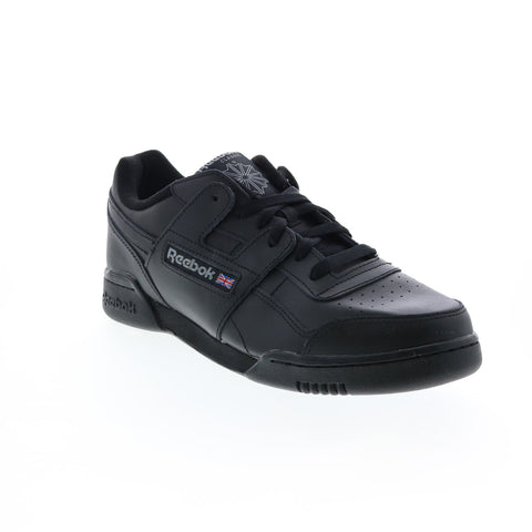achtergrond opstelling zwaan Reebok Workout Plus HP5910 Mens Black Leather Lifestyle Sneakers Shoes -  Ruze Shoes