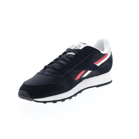Reebok Classic Leather Men's Sneaker Running Shoe Black Athletic Trainers  #303