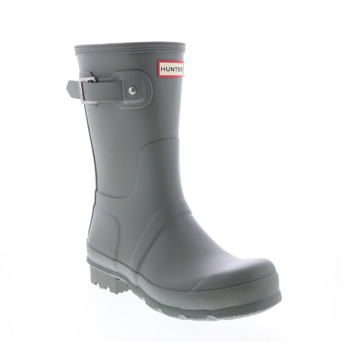 Hunter Original Short Boot MFS9000RMA-DKG Men Gray Rain Boots