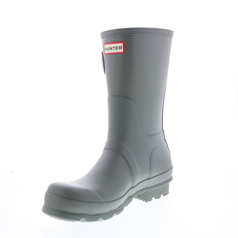 Hunter Original Short Boot MFS9000RMA-DKG Men Gray Rain Boots