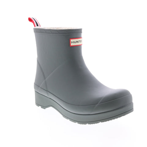 Hunter Play Short Insulated Boot MFS9144RMA-UBY Men Gray Rain Boots