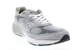 New Balance 993 MR993GL Mens Gray Wide Suede Lifestyle Sneakers