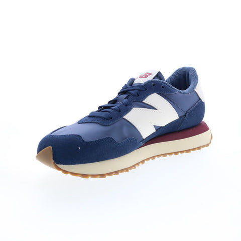 New Balance 237 MS237CM Mens Blue Suede Lifestyle Sneakers Shoes