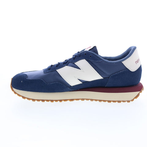 New Balance 237 MS237CM Mens Blue Suede Lifestyle Sneakers Shoes