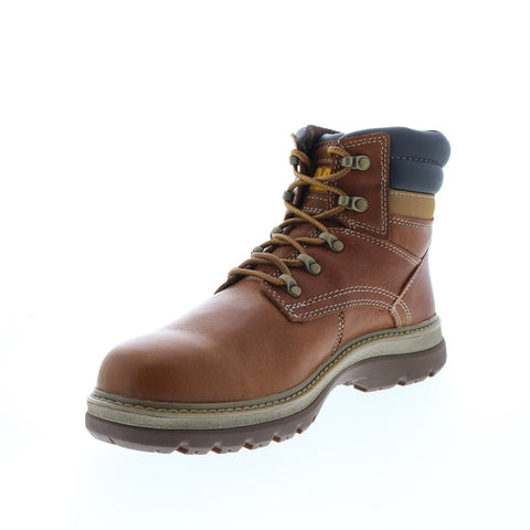 Caterpillar Fairbanks P74138 Mens Brown Leather Lace Up Work Boots ...