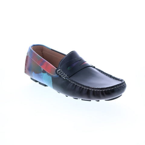 Robert Graham Sonny RG5486S Mens Black Loafers & Slip Ons Moccasin Shoes