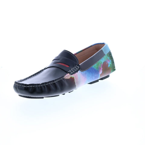 Robert Graham Sonny RG5486S Mens Black Loafers & Slip Ons Moccasin Shoes