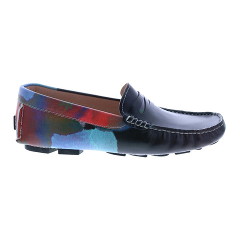 Robert Graham Sonny RG5486S Mens Black Loafers & Slip Ons Moccasin Shoes