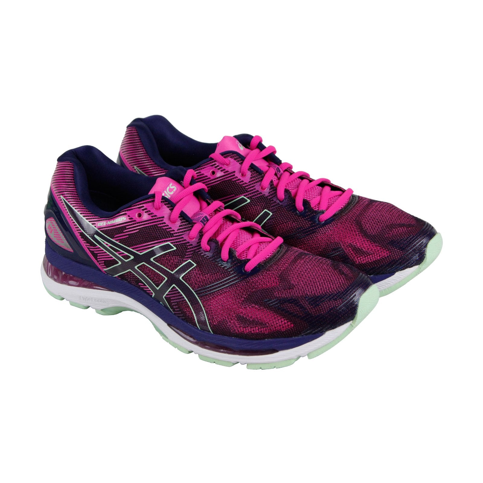 Asics Gel Kayano Running Shoes Neon Pink Trainers H51DQ Men’s 6 Women’s 7.5