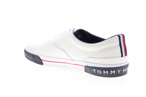 Tommy Hilfiger Pallet 5 TMPALLET5 Mens White Canvas Fashion Sneakers Casual Shoes