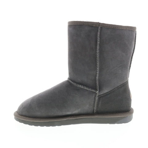 EMU Australia Stinger Lo W10002 Womens Gray Suede Casual Dress Boots