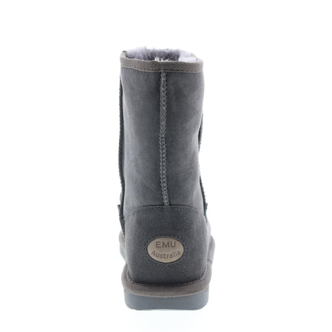 EMU Australia Stinger Lo W10002 Womens Gray Suede Casual Dress Boots