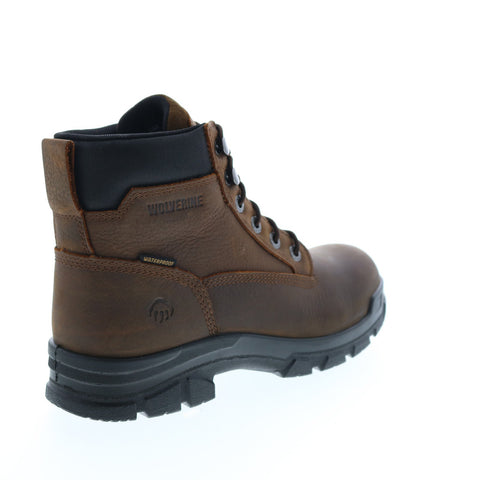 Wolverine Chainhand EPX WP 6" W10917 Mens Wide Brown Lace Up Work Boots