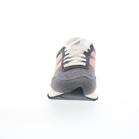 New Balance 237 WS237WC Womens Gray Suede Lace Up Lifestyle Sneakers Shoes