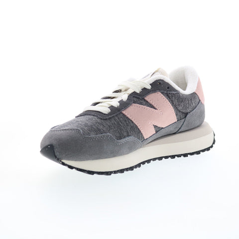 New Balance 237 WS237WC Womens Gray Suede Lace Up Lifestyle Sneakers Shoes